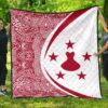 Austral Islands Flag Polynesian Premium Quilt  Circle Style  08 J2  Quilt